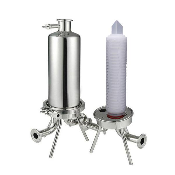 10 Inch Stainless Steel Cartridge Filter Housing 0.2 Micron Water Filter 226