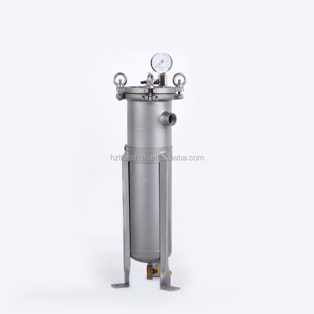 Ss Sanitary Single Bag Filter Housing For Juice Beverage Coconut Water