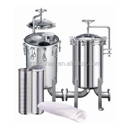 Food Grade Stainless Steel Bag Filter Housing For Coconut Oil / Palm Oil / Seed Oil Etc Vegetable Oil