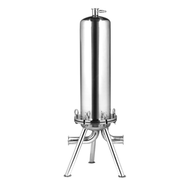 Best Price Stainless Steel 10" Single Cartridge Filter Housing 226 Connection For Water/ Wine/ Vodka Filtration