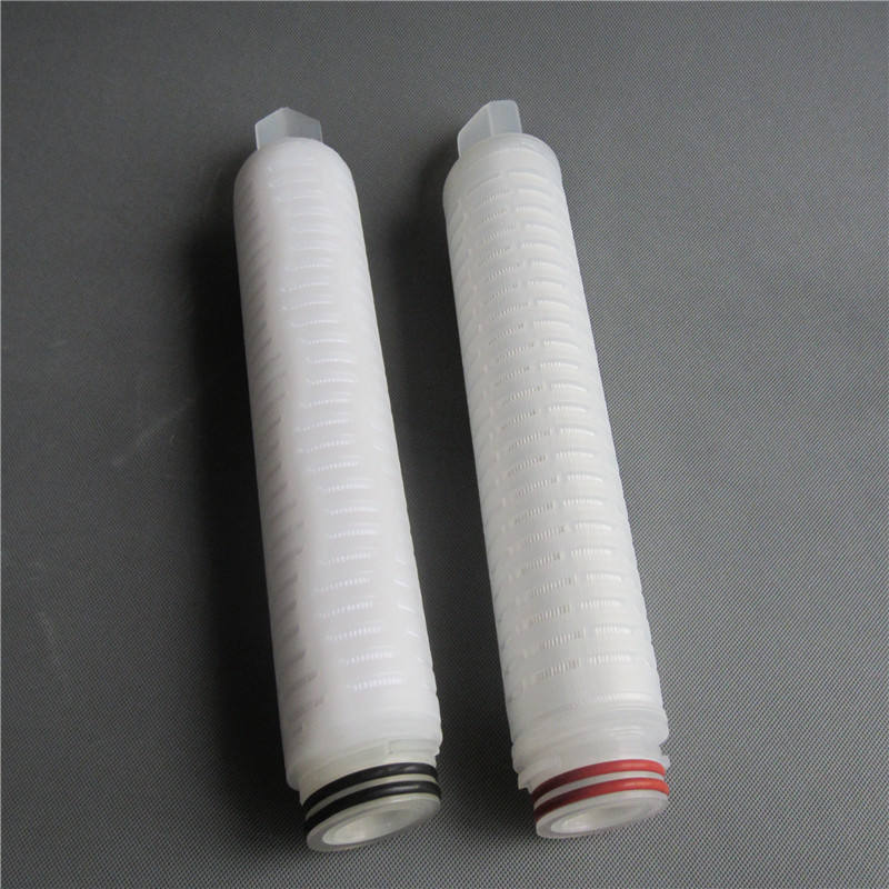 10 Inch Pp 0.1 Micron Pes Pleated Filter Cartridge for Liquid Sterile Filtration