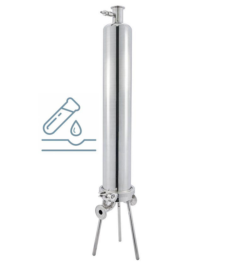 Factory Direct Stainless Steel Liquid Filter Housings for Desalination Single Barrel 10 Inch 316l Liquid Filter Housings
