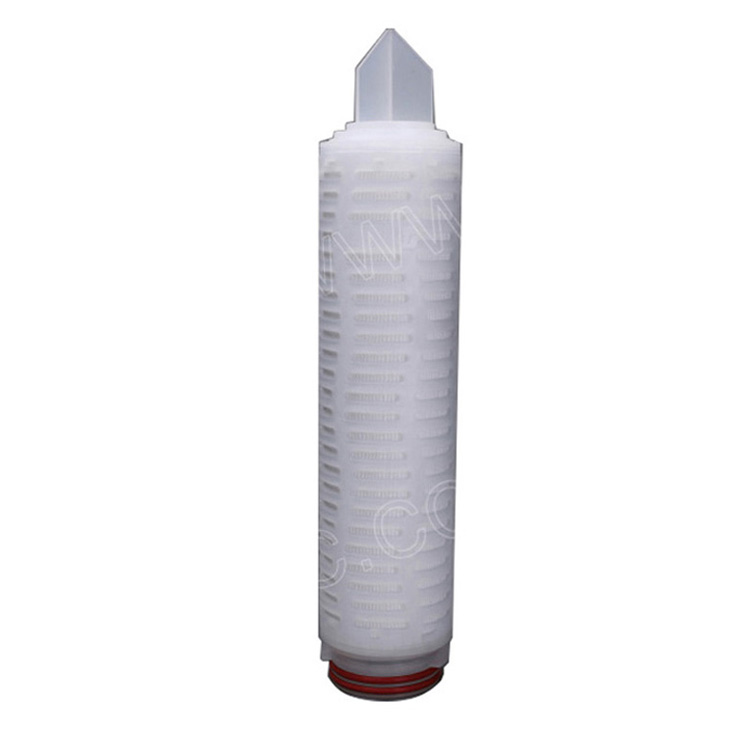 5 Micron PP Polypropylene Pleated Filter Cartridge 226 Fin Spear End 30" for Water Wine Sparkling Juices Beverages Filtration