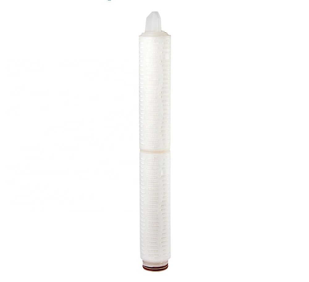 10-20 Inch PP Pleated Filter Cartridge Water Treatment System with 0.1-0.45 Micron Membrane Folded Filter Cartridge for Retail