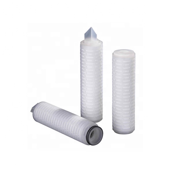 [TS Filter] 10 Inch 0.45 Micron Absolute Rate PP Membrane Pleated Filter Cartridge for Liquids and Gases Filtration