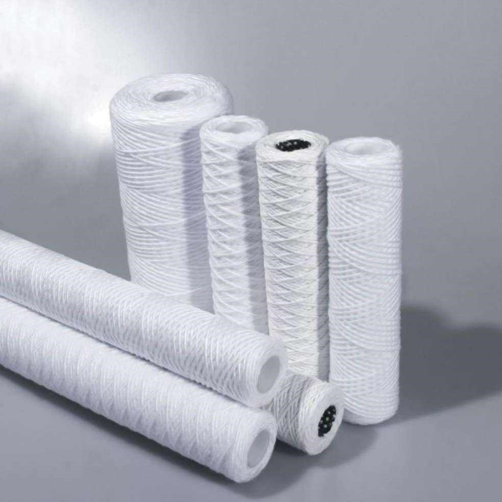 High Contaminant Capacity and Flow Rate 20Inch 5 Micron Polypropylene PP Glass Fiber Cartridge for Prefiltration
